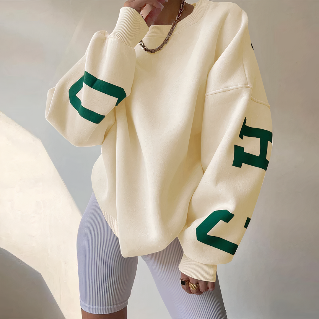Drune | Pullover mit Buchstabenaufdruck