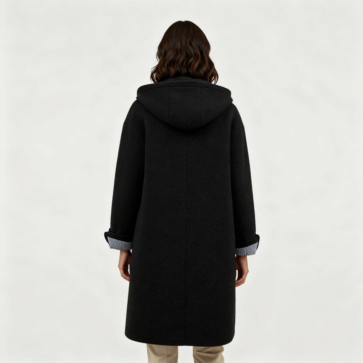 Eleganter Wintermantel Damen Komfort Langer Mantel Fleece | Drune