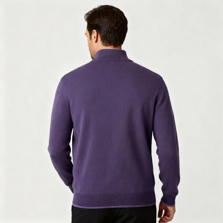 Eleganter Merino Komfort Pullover Damen Reißverschluss Moderne Strickware | Drune