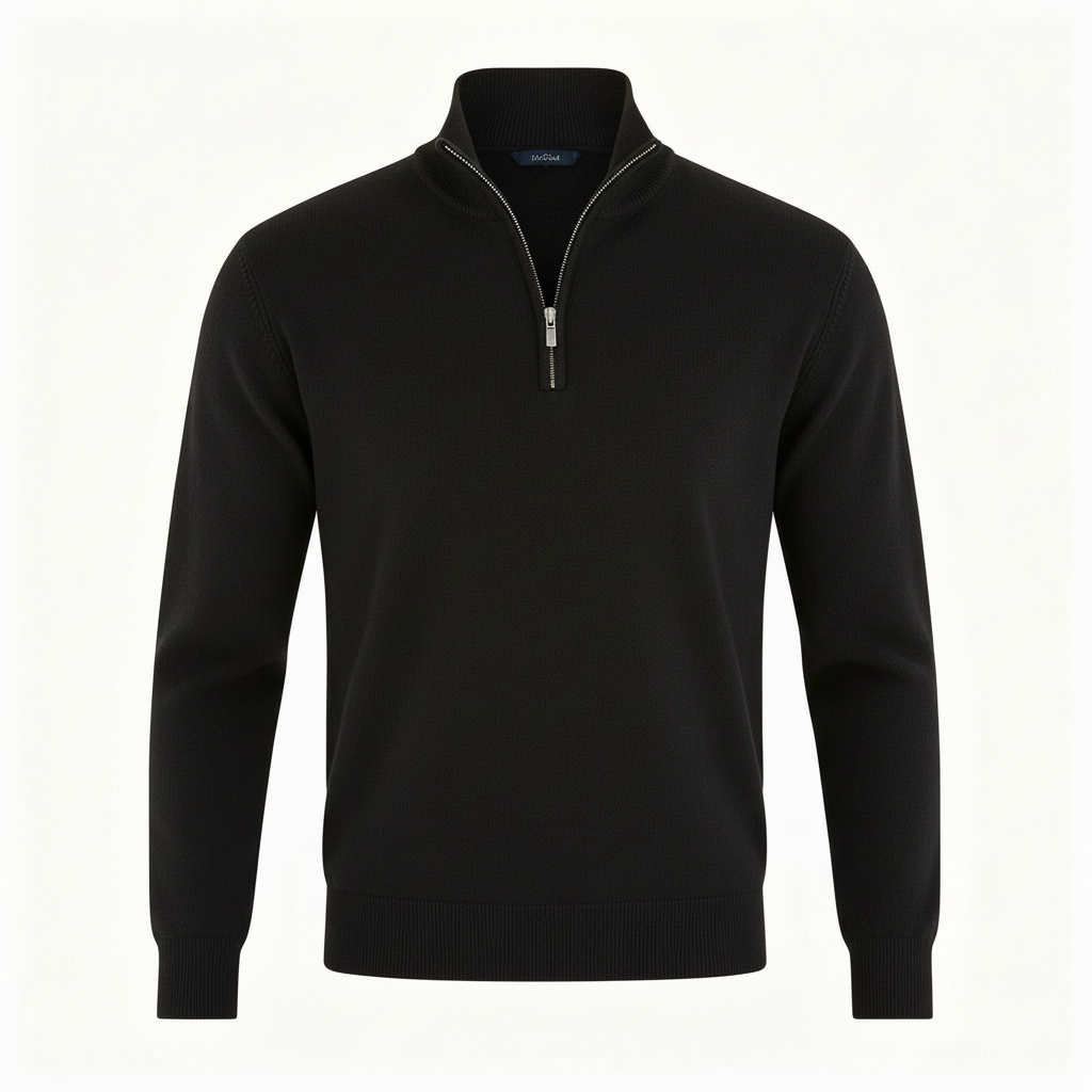 Eleganter Merino Komfort Pullover Damen Reißverschluss Moderne Strickware | Drune