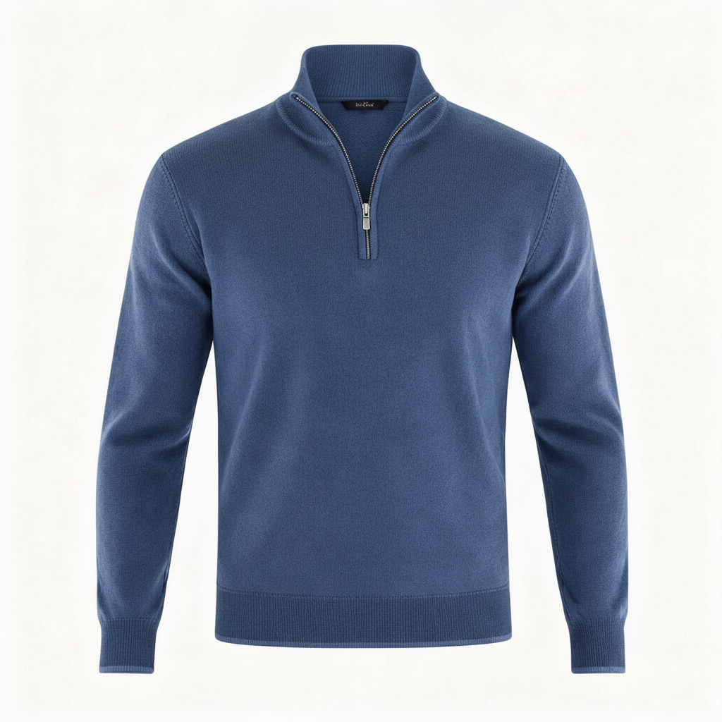 Eleganter Merino Komfort Pullover Damen Reißverschluss Moderne Strickware | Drune