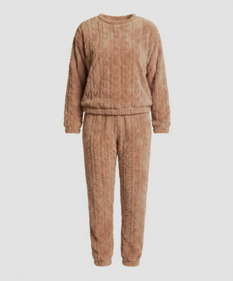Kuscheliges Damen Fleece-Pyjama-Set | Drune