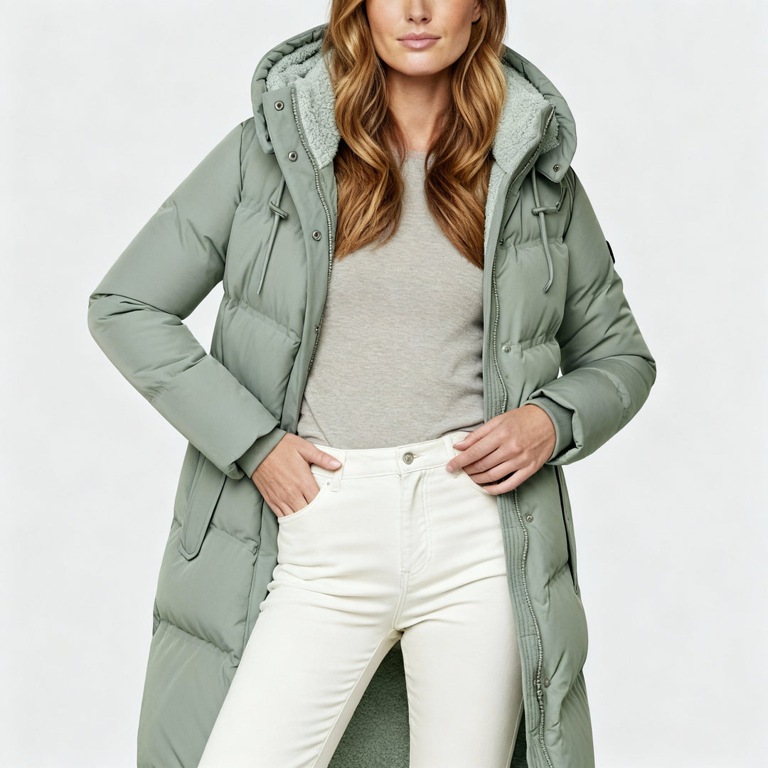 Luxuriöse Isolierte Jacke Damen Komfort Warme Jacke Baumwolle | Heidi-Mode