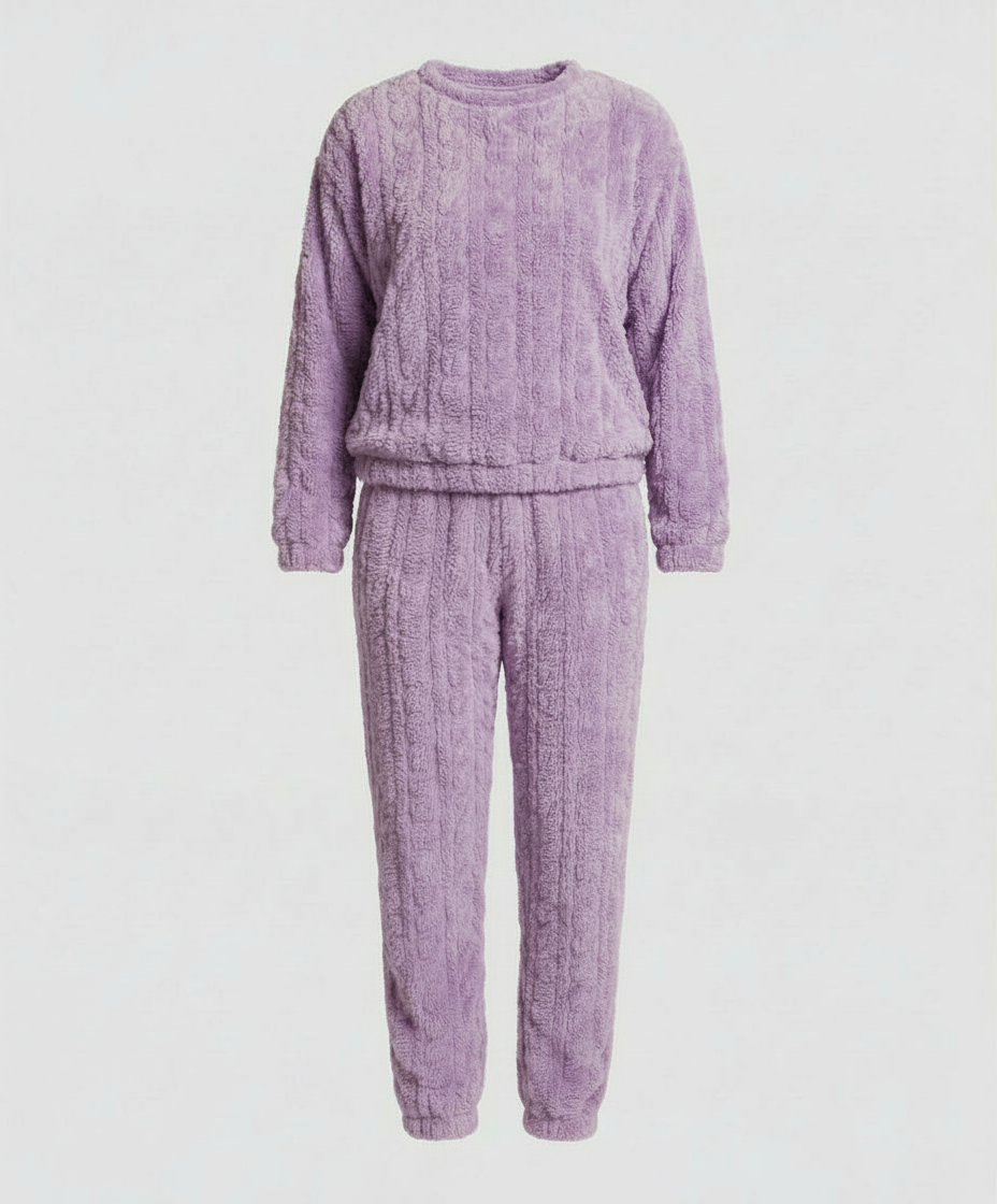 Kuscheliges Damen Fleece-Pyjama-Set | Drune