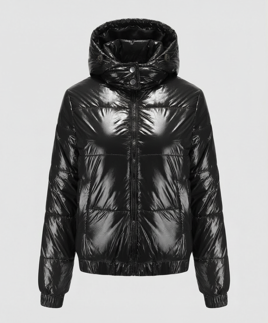 Hochglänzende Damen Steppjacke | Drune