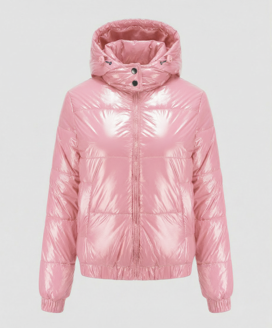 Hochglänzende Damen Steppjacke | Drune