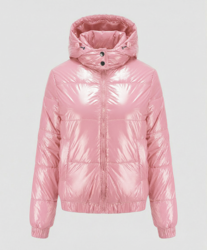 Hochglänzende Damen Steppjacke | Drune