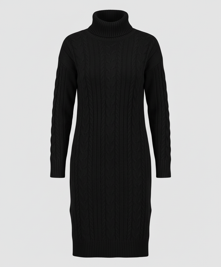 Elegantes Warmes Strickkleid Winter | Heidi-Mode