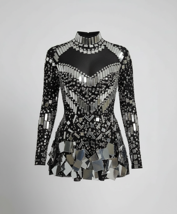 Eleganter Glitzer Body Damen | Drune