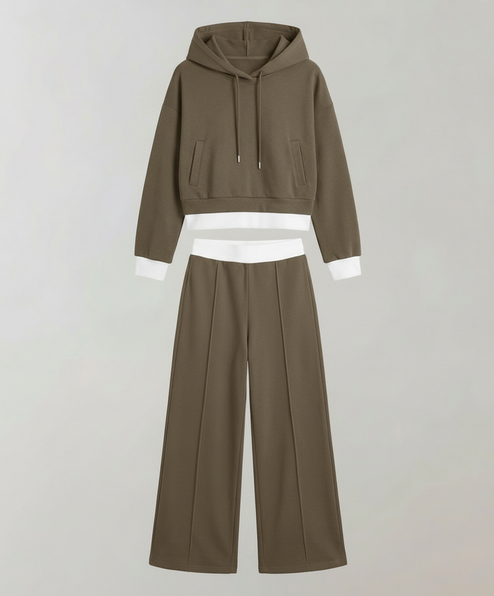 Zweifarbiges Damen Lounge Set | Drune