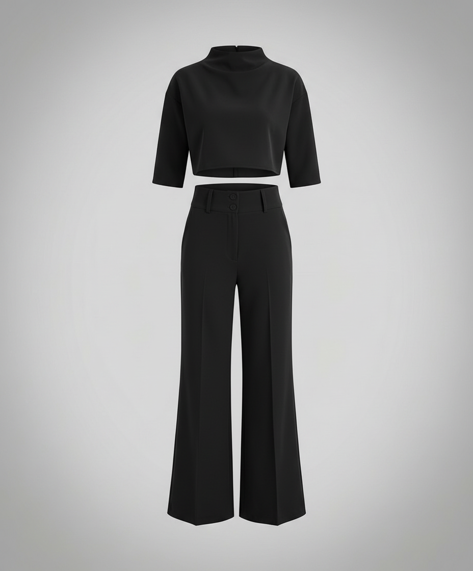Tailliertes Herbst Hosenset Damen | Heidi-Mode