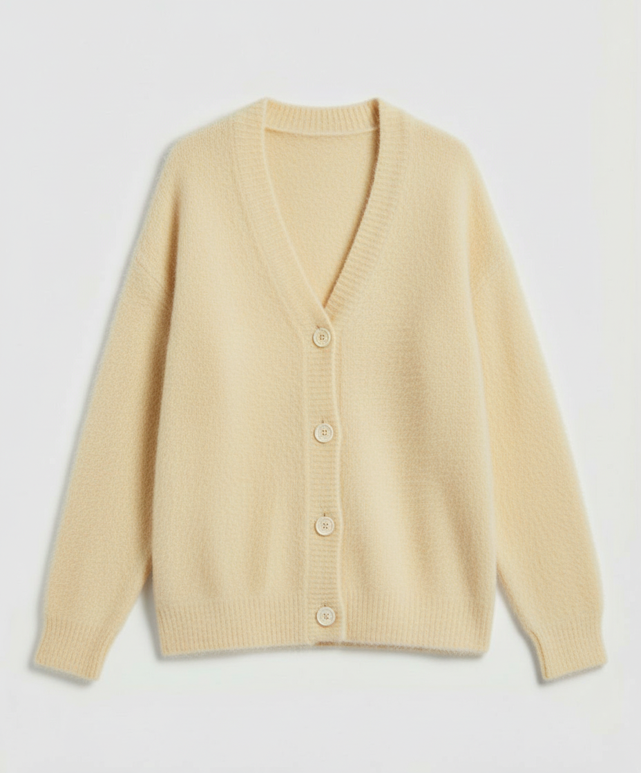 Kuschelige Mohair Strickjacke Damen | Drune