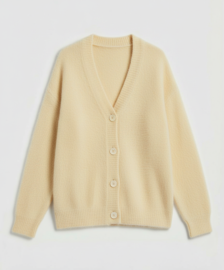 Kuschelige Mohair Strickjacke Damen | Drune