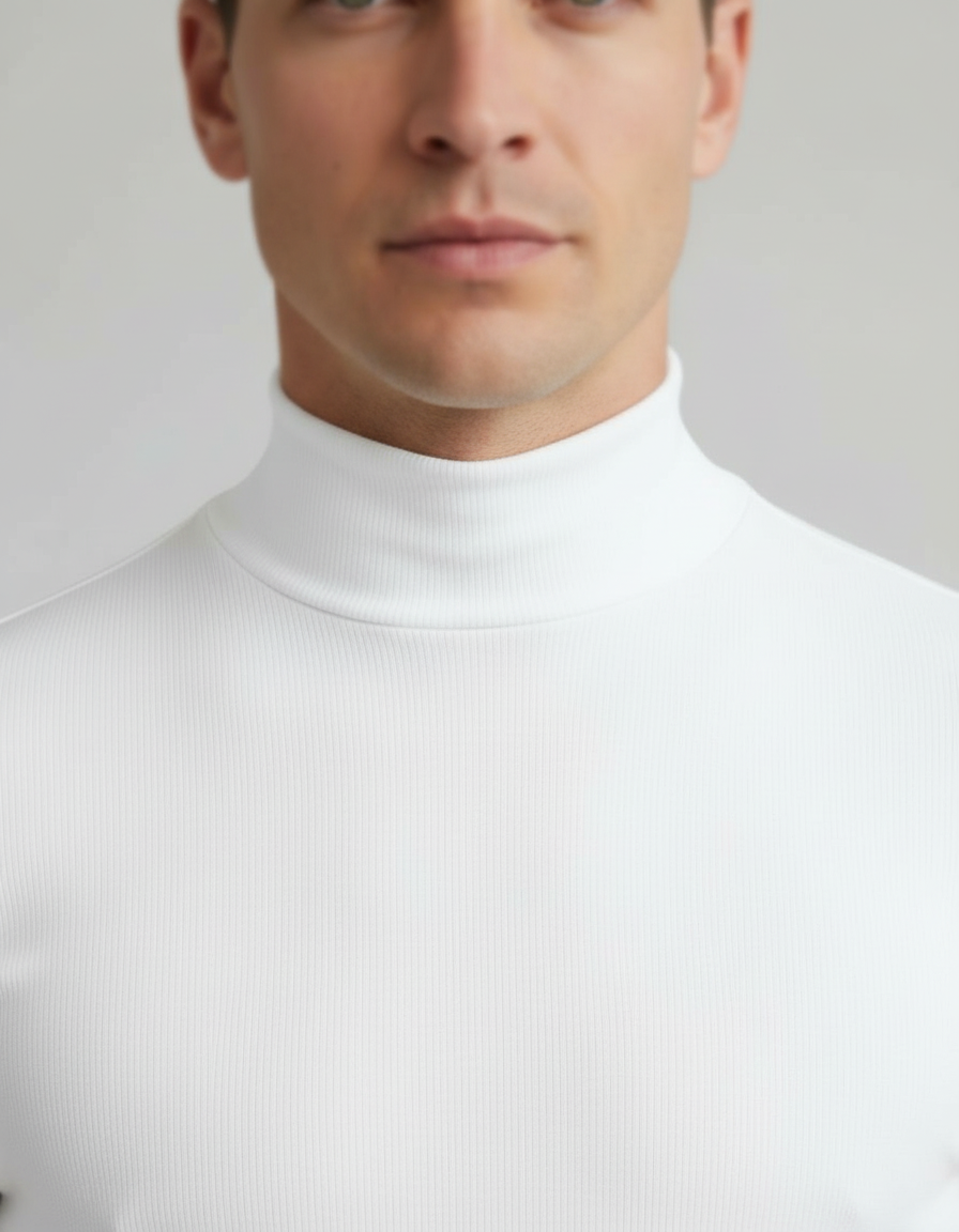 Rollkragen Slim Fit Herrenhemd | Drune