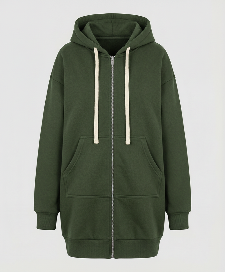 Drune | Zip-Up Hoodie knielang