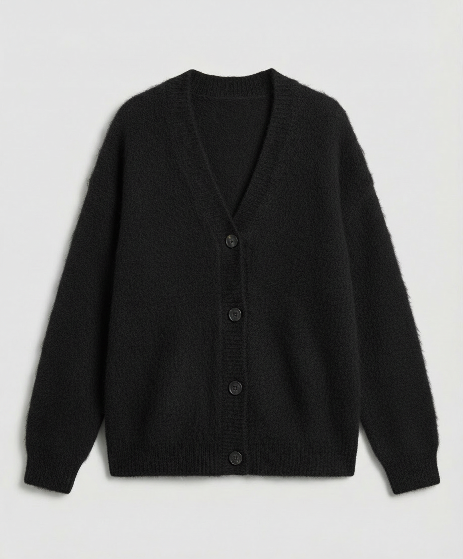 Kuschelige Mohair Strickjacke Damen | Drune
