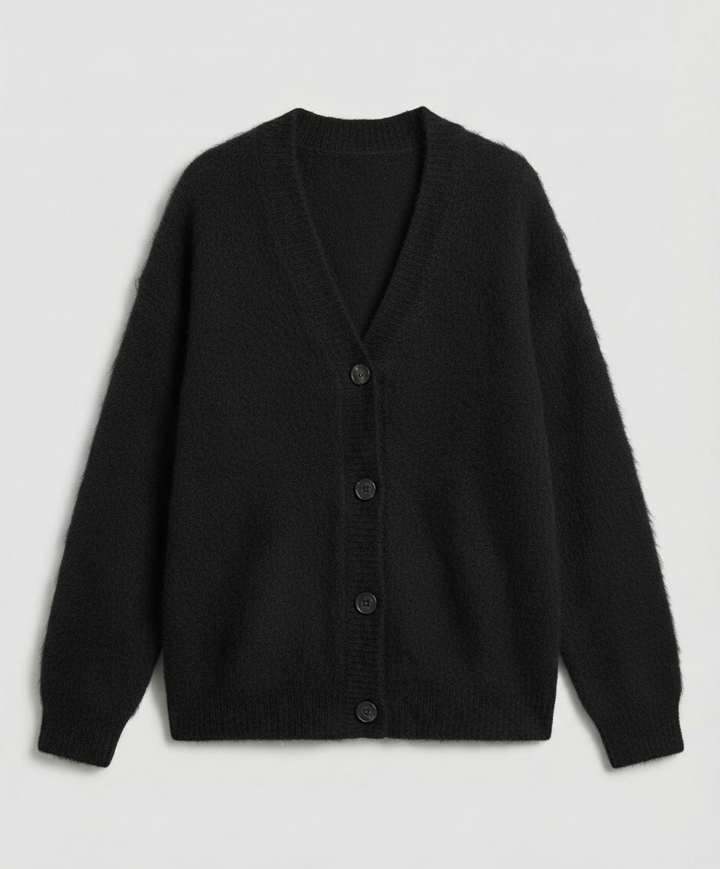 Kuschelige Mohair Strickjacke Damen | Drune