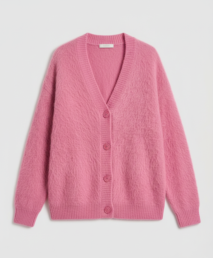 Kuschelige Mohair Strickjacke Damen | Drune