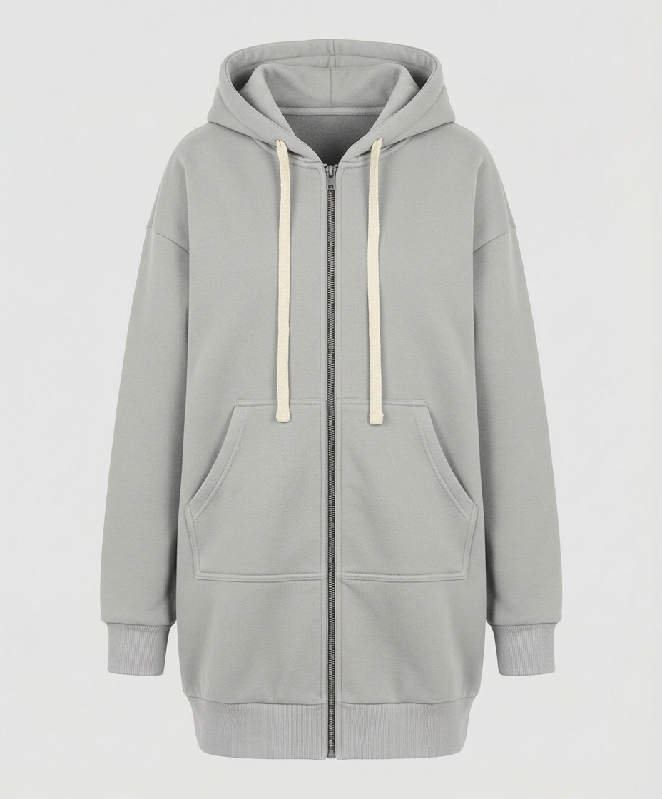 Drune | Zip-Up Hoodie knielang