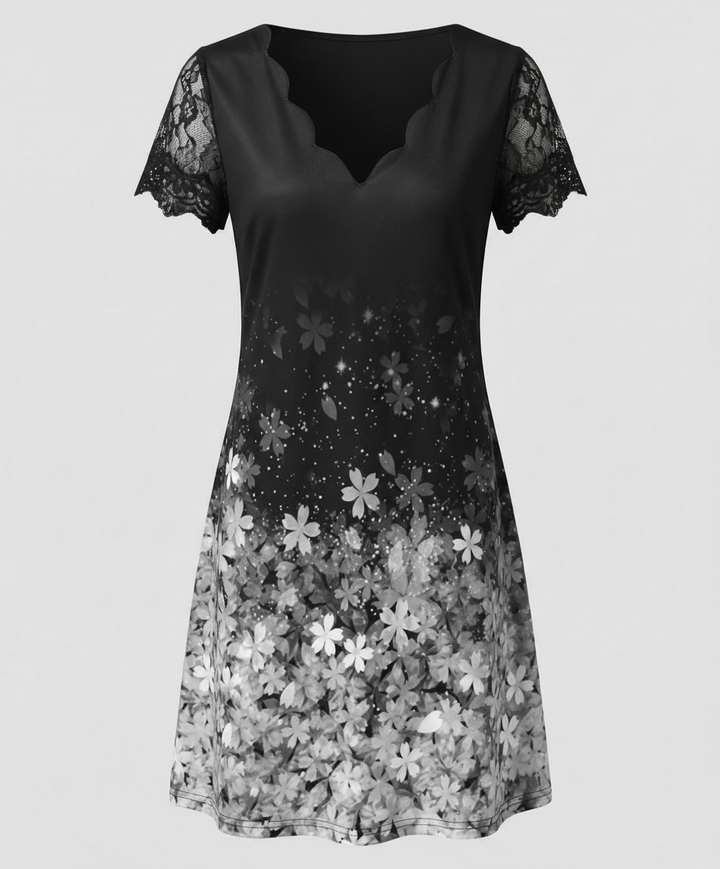 Elegantes Detail Kleid Damen | Drune