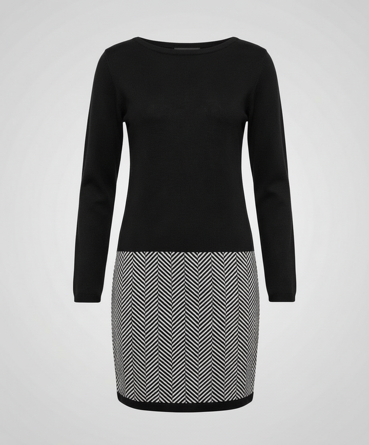 Schickes Hahnentritt Kleid Damen | Drune