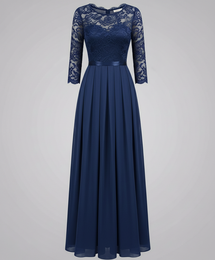 Elegantes Spitzen Brautjungfernkleid | Drune