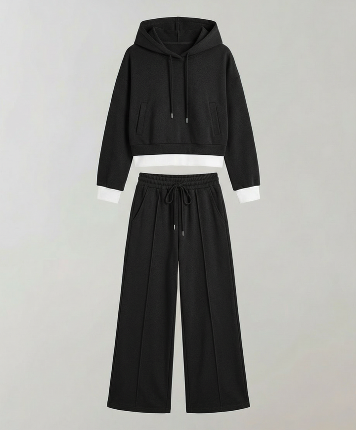 Zweifarbiges Damen Lounge Set | Drune