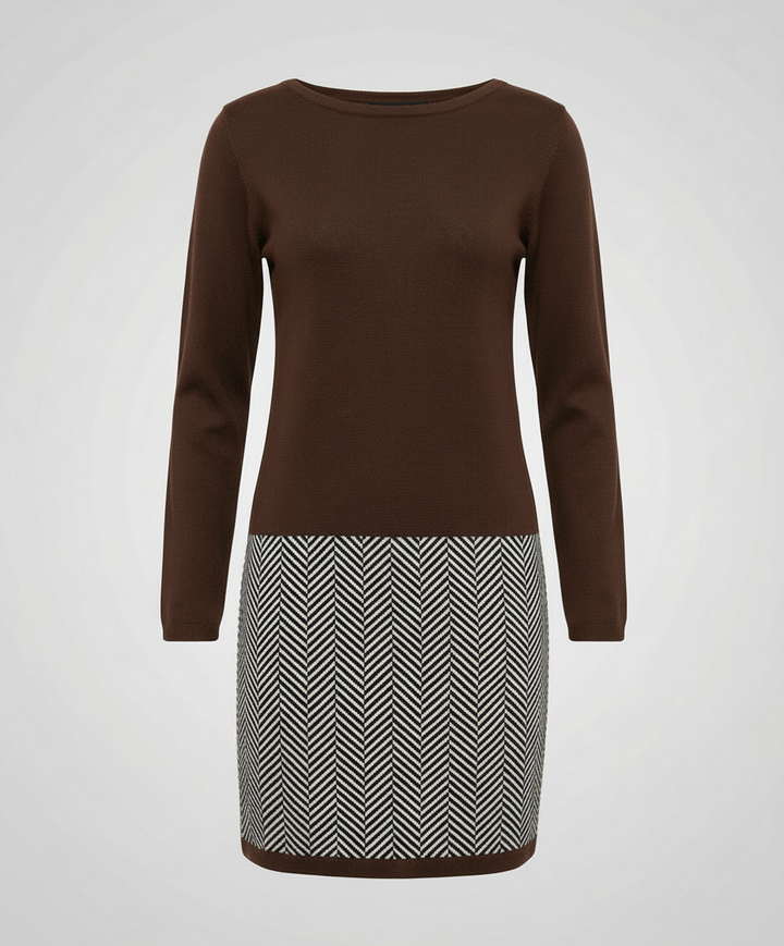 Schickes Hahnentritt Kleid Damen | Drune