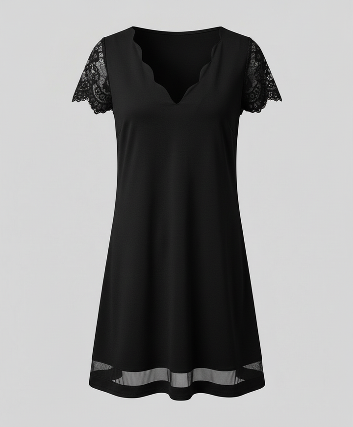 Elegantes Detail Kleid Damen | Drune