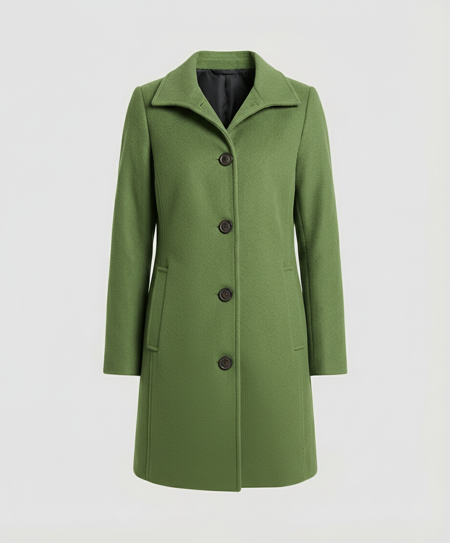 Eleganter Einreihmantel Damen | Drune