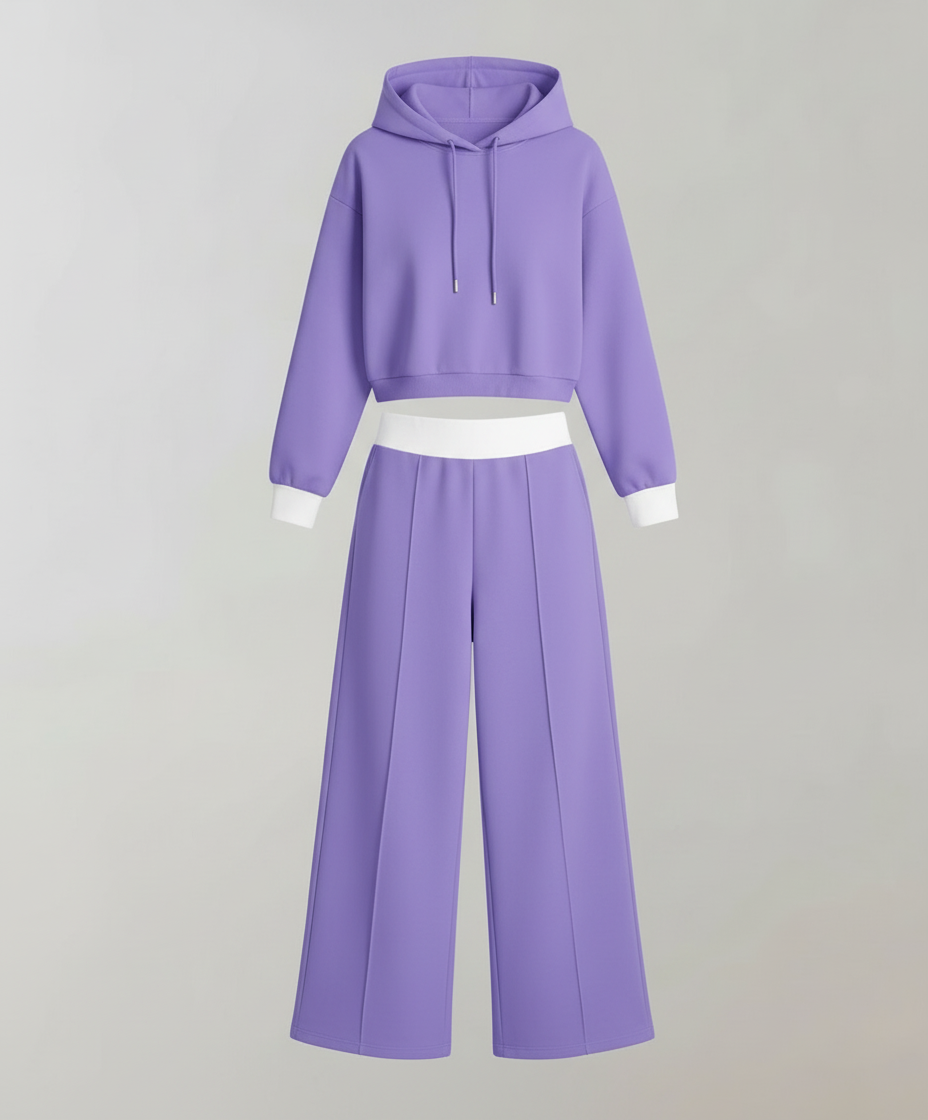 Zweifarbiges Damen Lounge Set | Drune