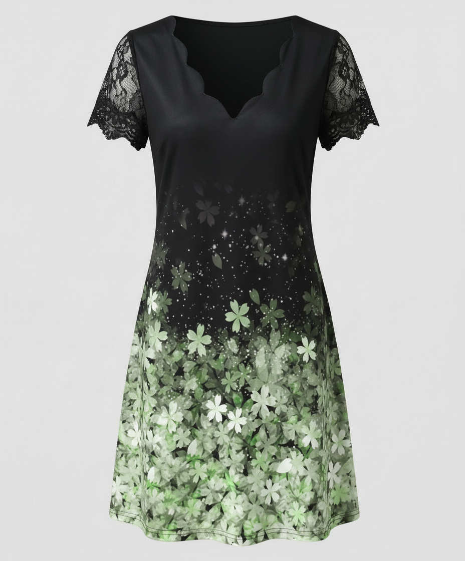 Elegantes Detail Kleid Damen | Drune