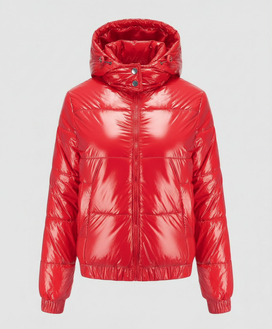 Hochglänzende Damen Steppjacke | Drune