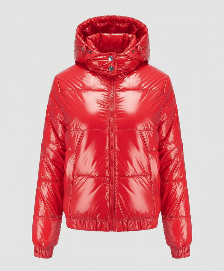 Hochglänzende Damen Steppjacke | Drune