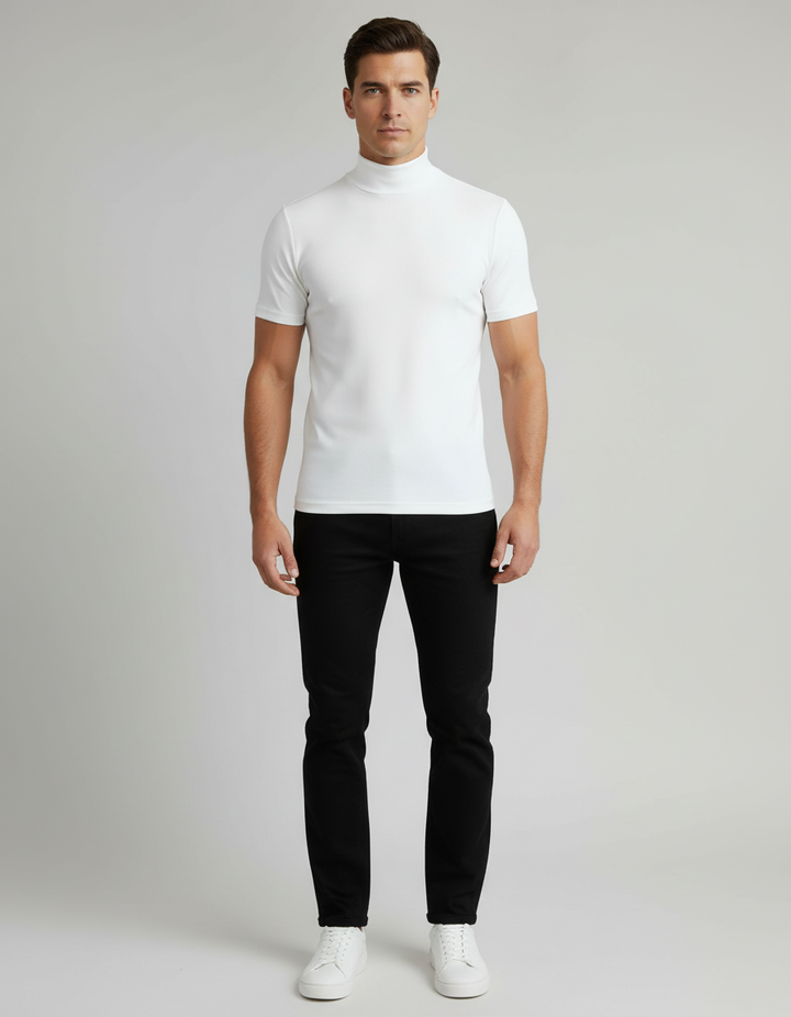 Rollkragen Slim Fit Herrenhemd | Drune