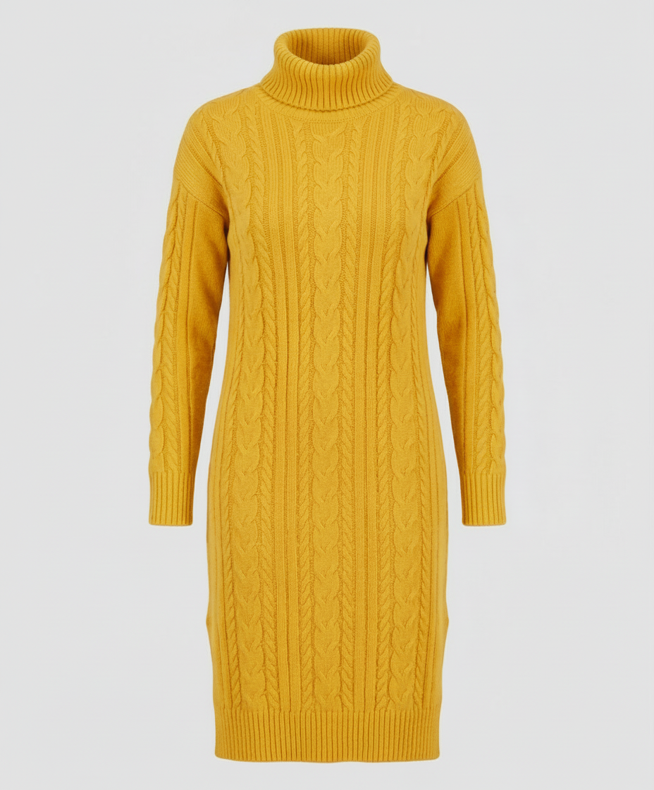 Elegantes Warmes Strickkleid Winter | Heidi-Mode