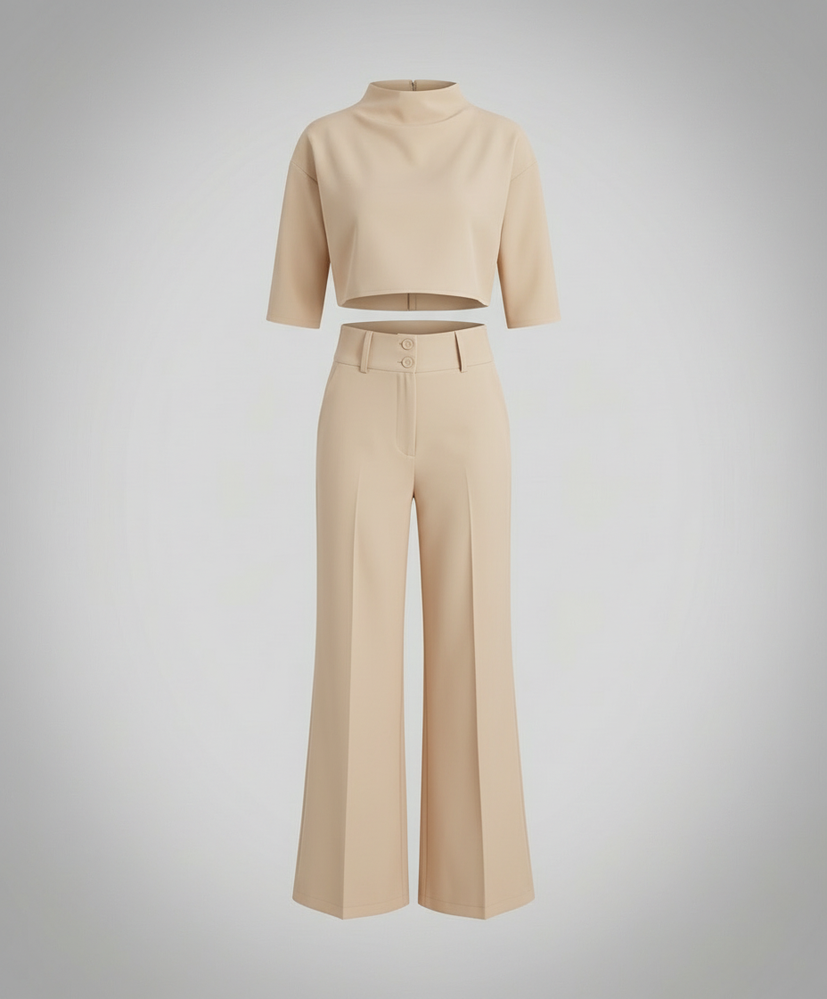 Tailliertes Herbst Hosenset Damen | Heidi-Mode