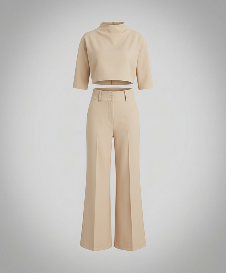 Tailliertes Herbst Hosenset Damen | Heidi-Mode