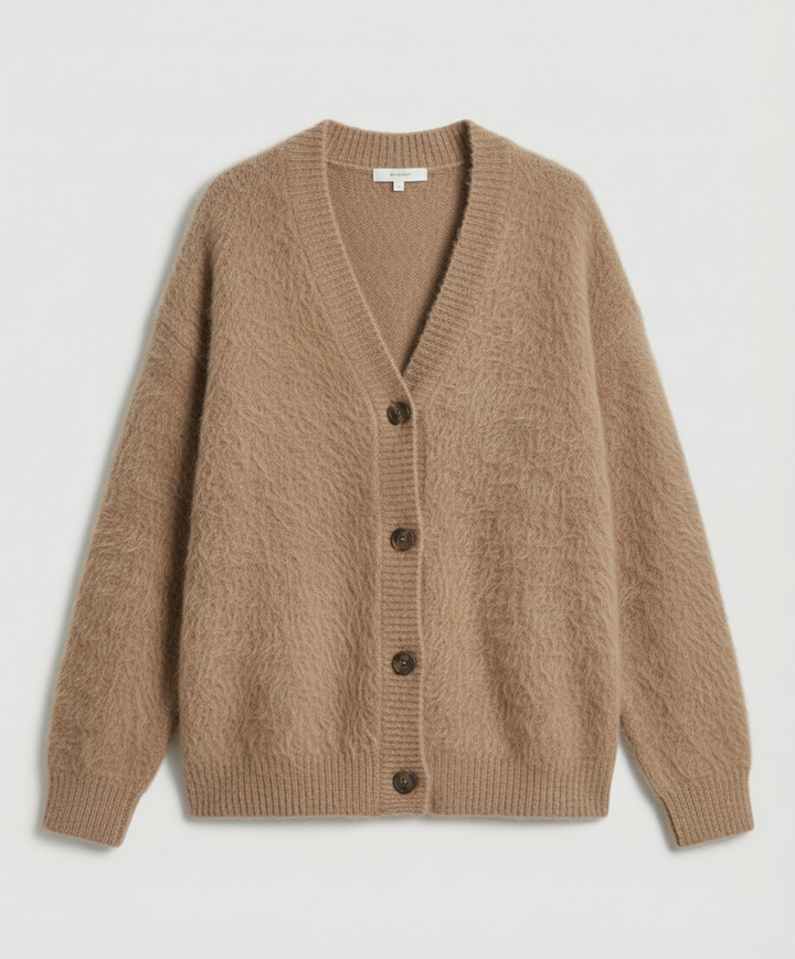 Kuschelige Mohair Strickjacke Damen | Drune