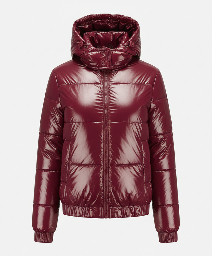 Hochglänzende Damen Steppjacke | Drune