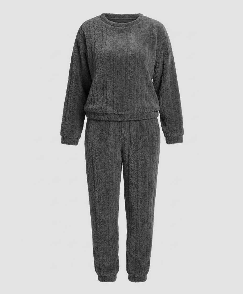 Kuscheliges Damen Fleece-Pyjama-Set | Drune