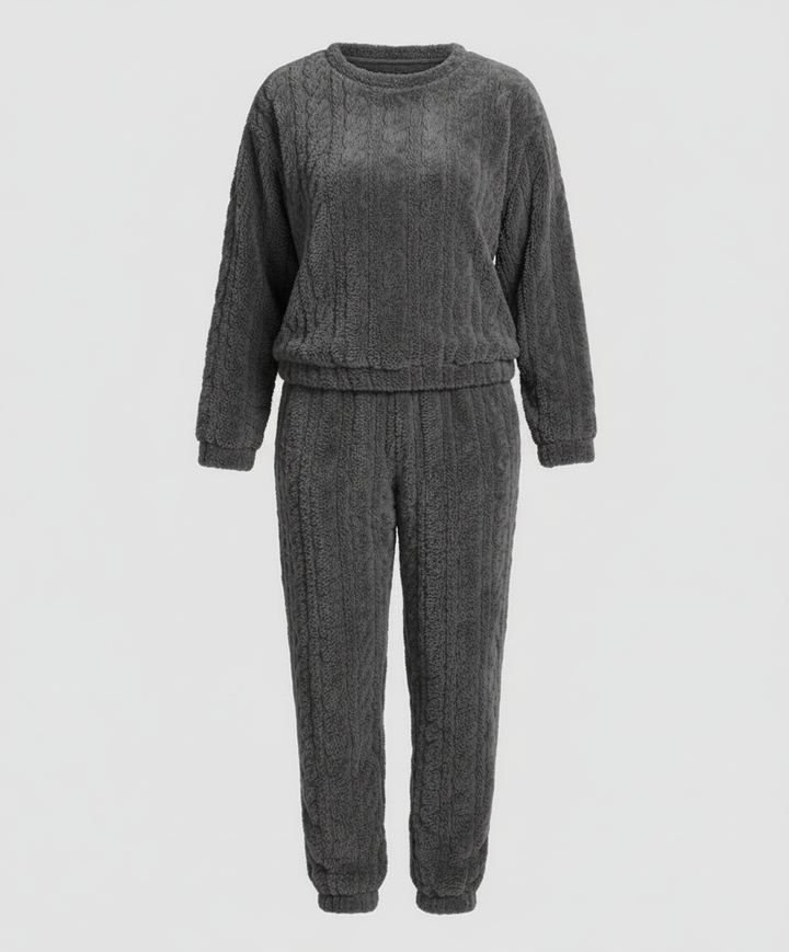 Kuscheliges Damen Fleece-Pyjama-Set | Drune