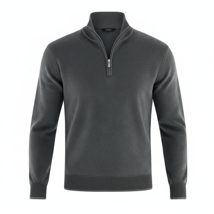 Eleganter Merino Komfort Pullover Damen Reißverschluss Moderne Strickware | Drune