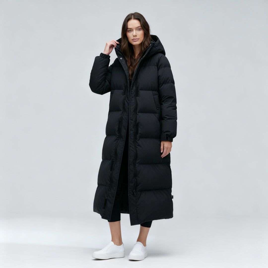 Winddichte Lange Winterjacke Damen | Drune