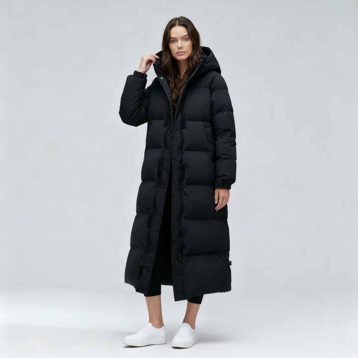Winddichte Lange Winterjacke Damen | Drune