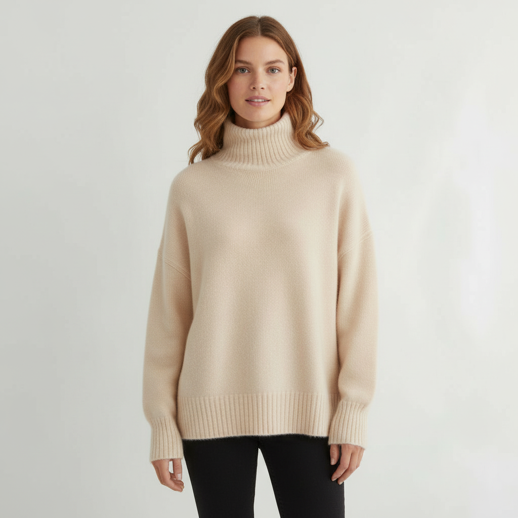 Rollkragenpullover Damen Komfort | Drune