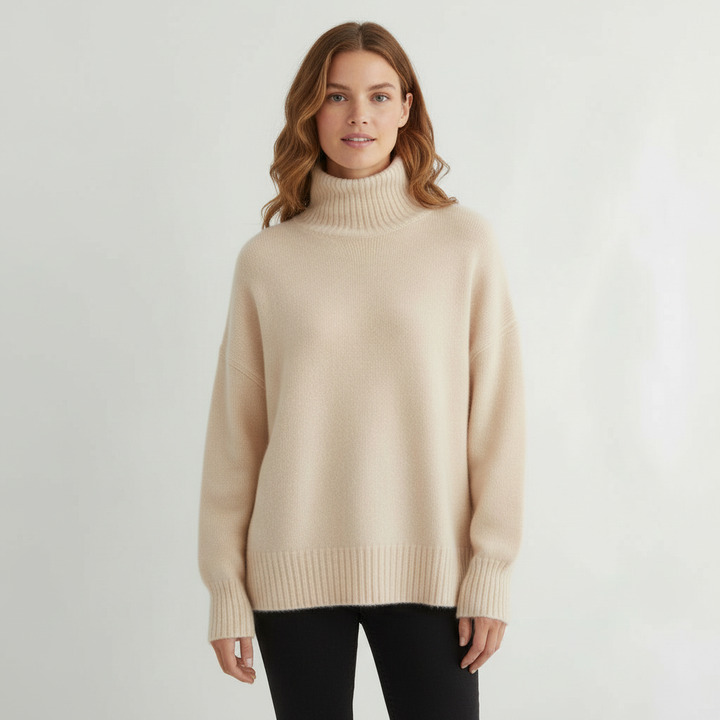 Rollkragenpullover Damen Komfort | Drune