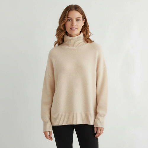 Rollkragenpullover Damen Komfort | Drune