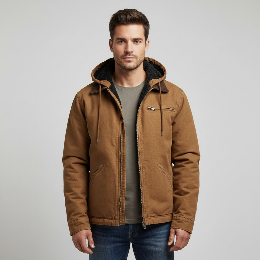 Funktionale Wasserdichte Outdoor Winterparka Jacke Mit Kapuze Polyester | Drune