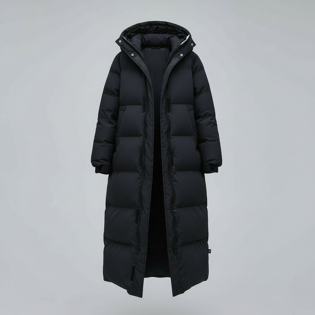 Winddichte Lange Winterjacke Damen | Drune